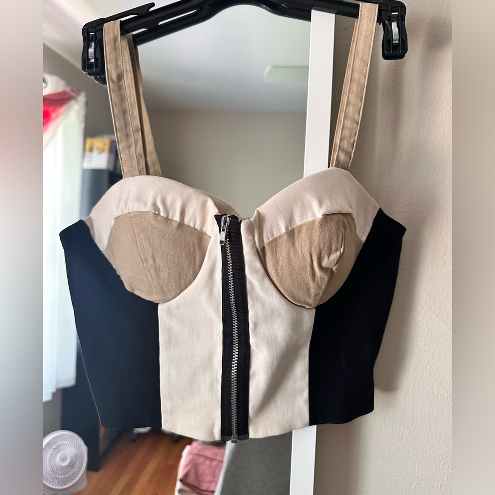 Bustier crop top